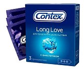 Contex (Контекс) презервативы Long love продлевающие 3шт, Рекитт Бенкизер Хелскэр/ССЛ Мануфактуринг