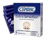 Contex (Контекс) презервативы Extra Sensation 3шт, Рекитт Бенкизер Хелскэр/ССЛ Мануфактуринг